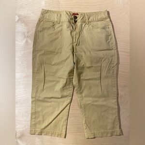 Merona Stretch Tan Capri Pants 12 (PY)